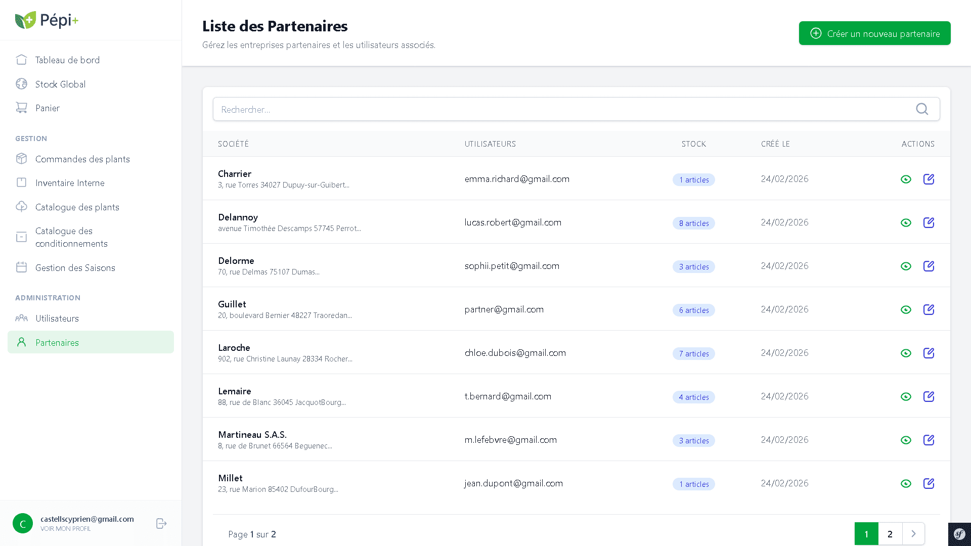 Liste des partenaires Pépi+