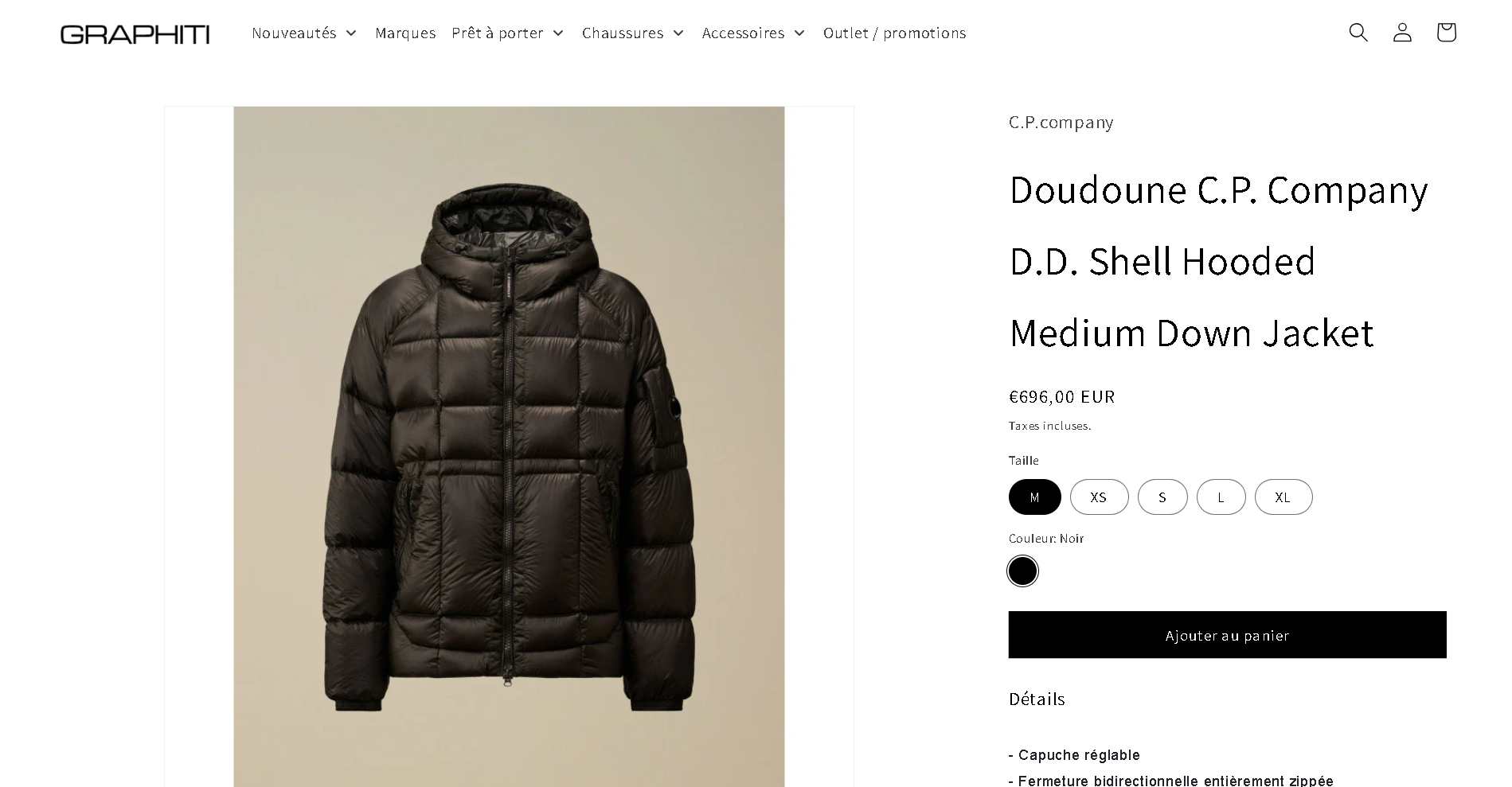 Fiche produit Shopify